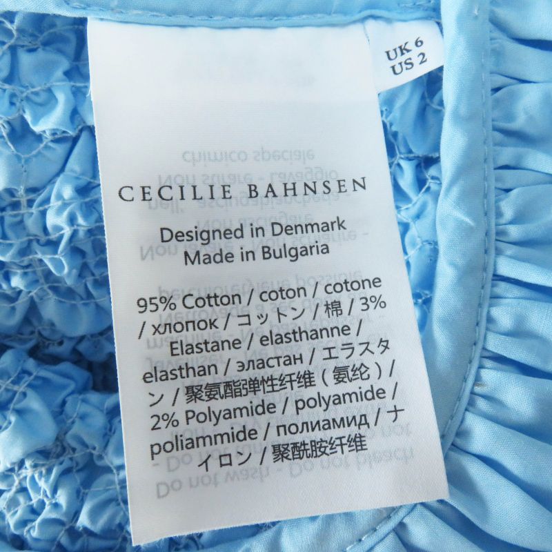cecilie Bahnsen Cecily Bahnsen 1577-343-1280-7100 Carlotta TOP Ruffle Gather