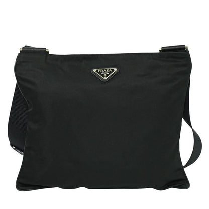 Authentic Prada Nylon Shoulder Bag Pochette Black Bag Pre-owned [follow-up