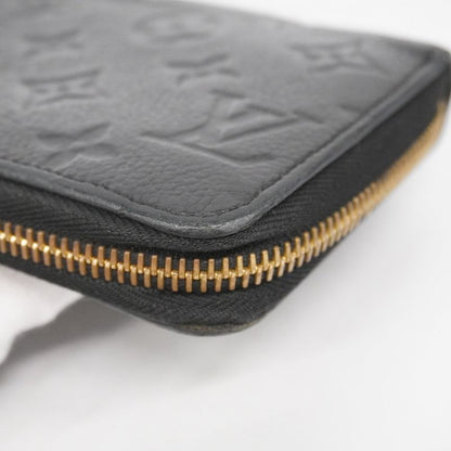 Louis Vuitton Monogram Empreinte Zippy Wallet M60571 Noir Black Ladies