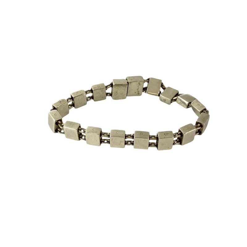 Gucci Square Chain Bracelet Silver 925 Bangle Accessories Small Items