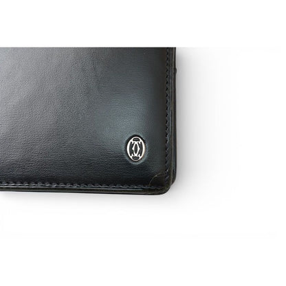 Cartier Wallet Long Leather Pasha Black Silver — view 14