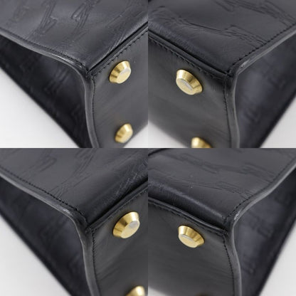 Balenciaga Hardware Bbmonogram 714187 Leather Black Unisex Handbag