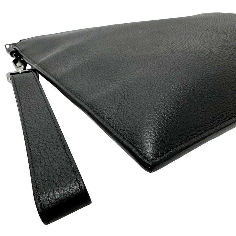 Dior Bag Men's Brand Clutch Bag Second Bag Leather Black Mini Bag