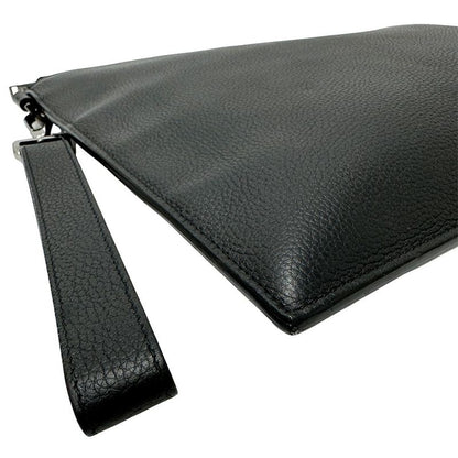 Dior Bag Men's Brand Clutch Bag Second Bag Leather Black Mini Bag