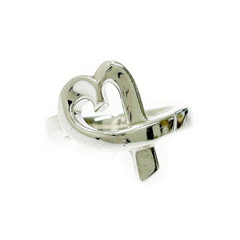 Tiffany & Co Silver Loving Heart Ring 4.3g 925 Engraved 396486 Ring