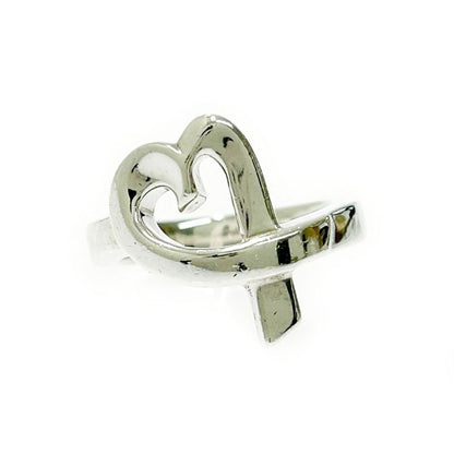 Tiffany & Co Silver Loving Heart Ring 4.3g 925 Engraved 396486 Ring