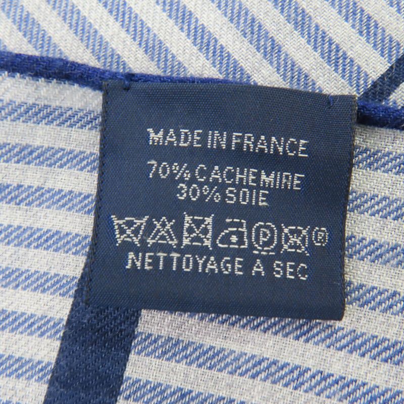 Hermes Circuit 24 Faubourg Circuit 24 Cashmere Silk With Logo Fringed Large