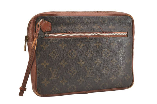 Louis Vuitton Monogram Pochette Sport Clutch Handbag Old Shape 3567n