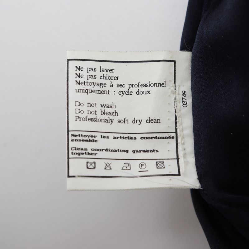 Chanel Wool Navy Women's Skirt