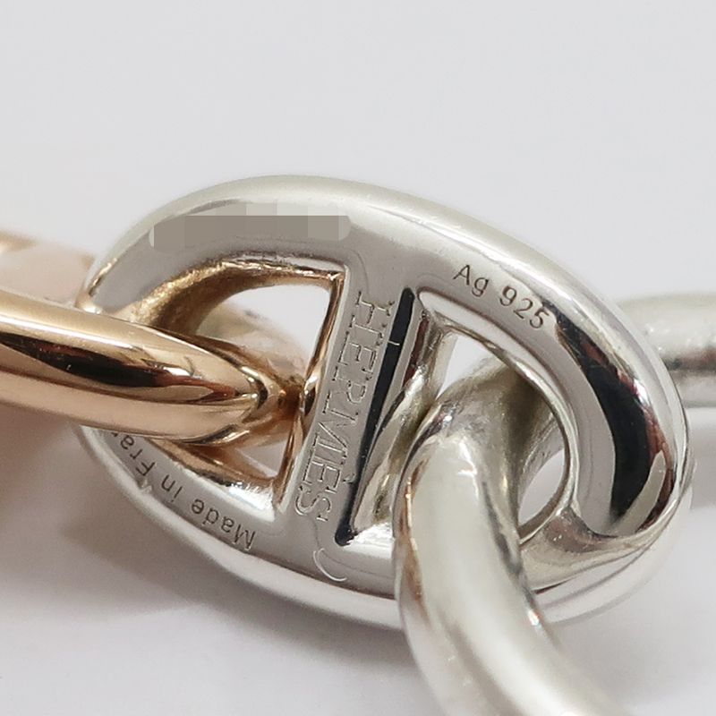 Unused Hermes Chaine D'ancre PM Double Tour Bracelet 43 Frames 18K