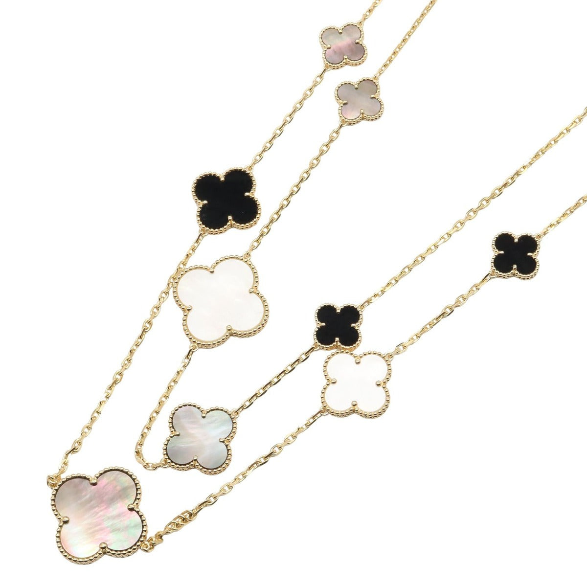 Van Cleef & Arpels Necklace Magic Alhambra Gray Shell