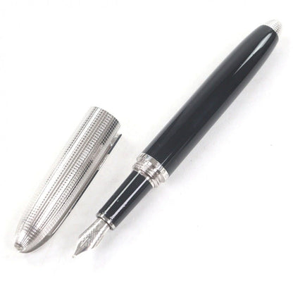 Louis Vuitton Doc Lacquer Nib 18k Cap Fountain Pen Black Silver