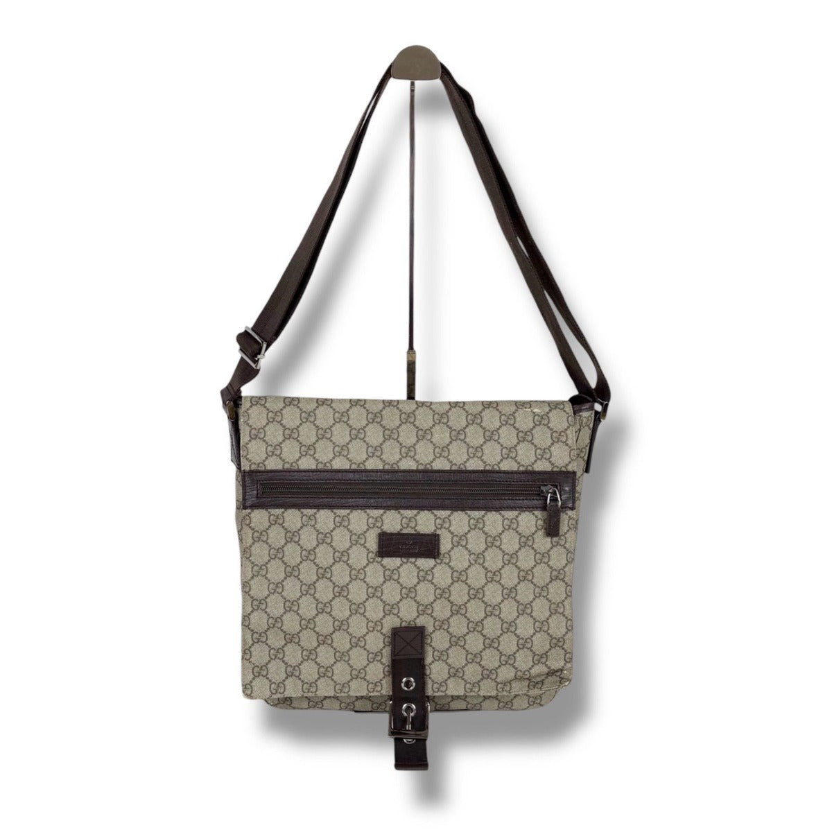 Gucci GG Supreme Cross Brown Leather — view 2