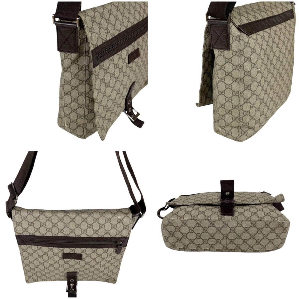 Gucci GG Supreme Cross Brown Leather — view 7
