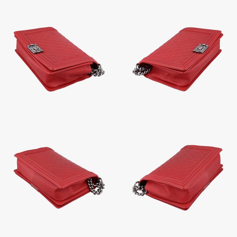 Chanel Boy Chanel Red Caviar Skin A9219323140346