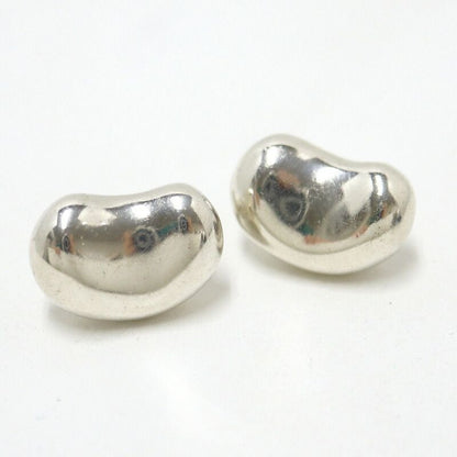 Tiffany & Co. Bean Clip Earrings Silver