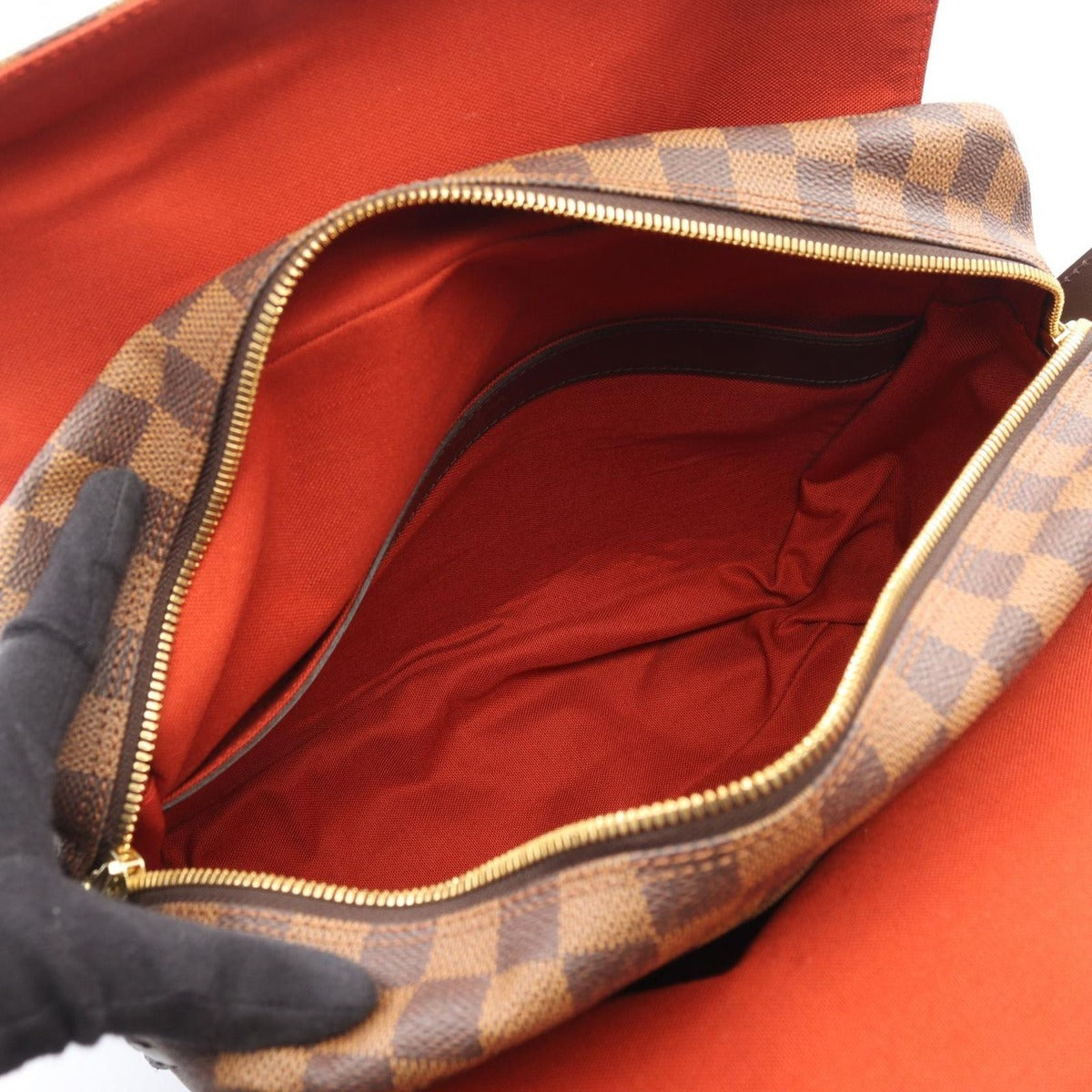 Louis Vuitton Shoulder Bag Naviglio Canvas Leather — view 3
