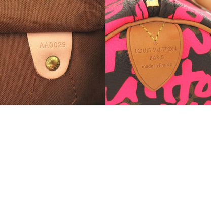 Louis Vuitton Speedy 30 Monogram Graffiti Fuchsia M93704 Handbag LV 1532 Louis
