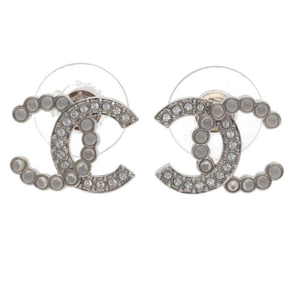 Chanel Abd478 Coco Mark Rhinestone Earrings
