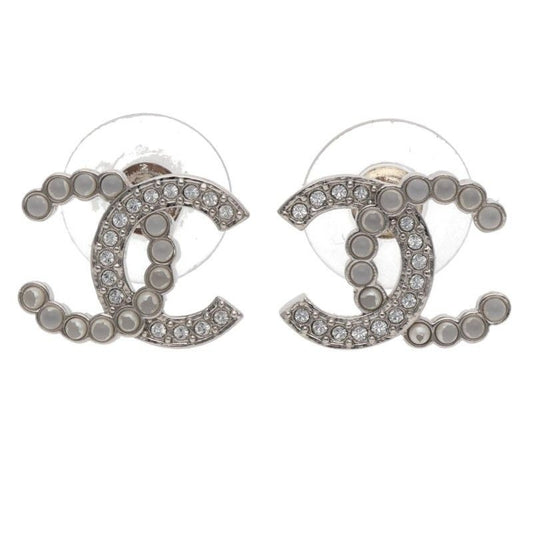 Chanel Abd478 Coco Mark Rhinestone Earrings