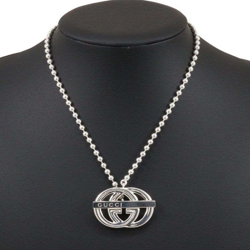 Gucci Interlocking G Silver 925 Ladies 39.2g Necklace