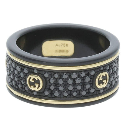 Gucci Interlocking G Diamond Ring Men's Size 12