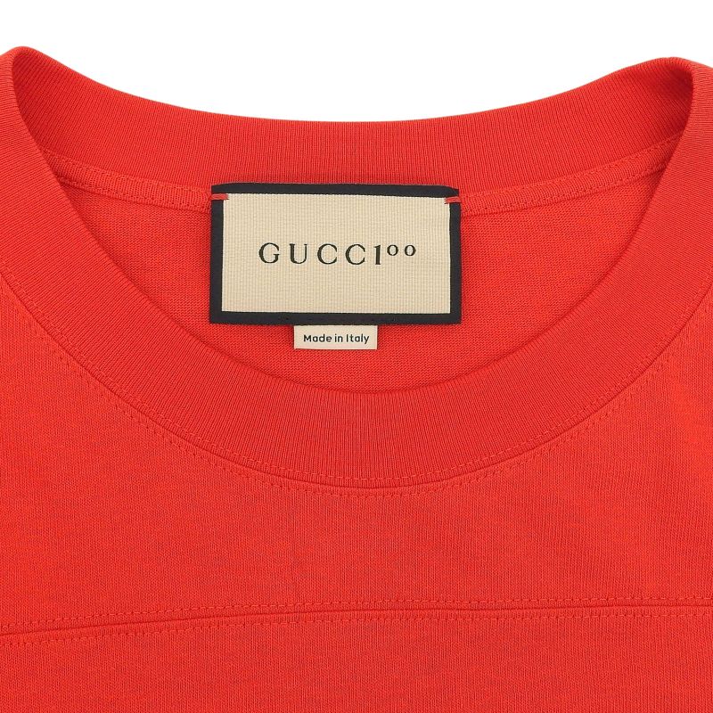 Gucci 22SS 655459 Xjdxn 100 Year Anniversary 100% Cotton Sleeve Mesh Short