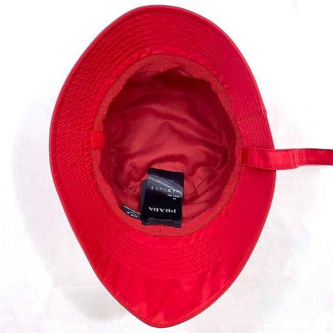 Prada Hat Red 2hc280 Excellent Condition Cleaned