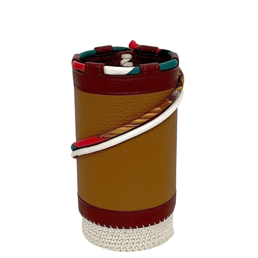Hermes Bottle Holder Portogourde Brown 92 Leather Taurillon