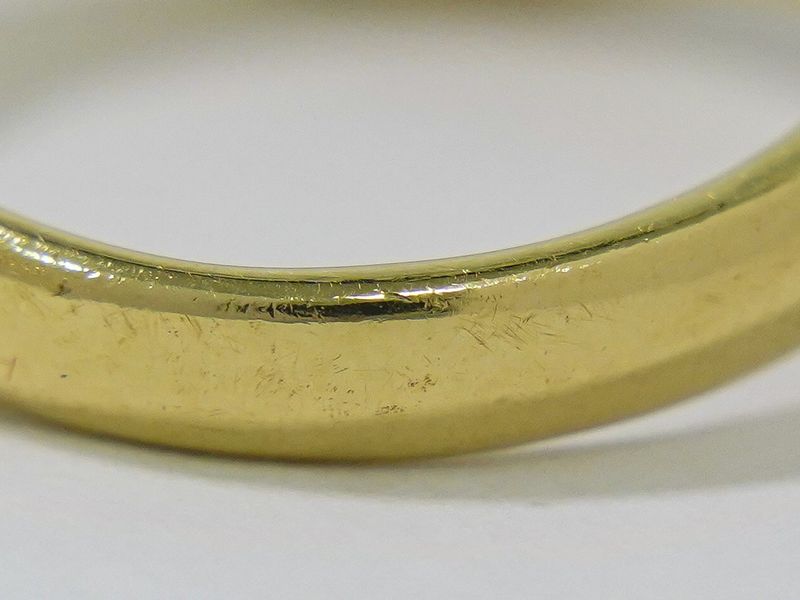 Authentic Celine Diamond 0.30ct 750 YG Ring Size 11 Yellow Gold Accessories