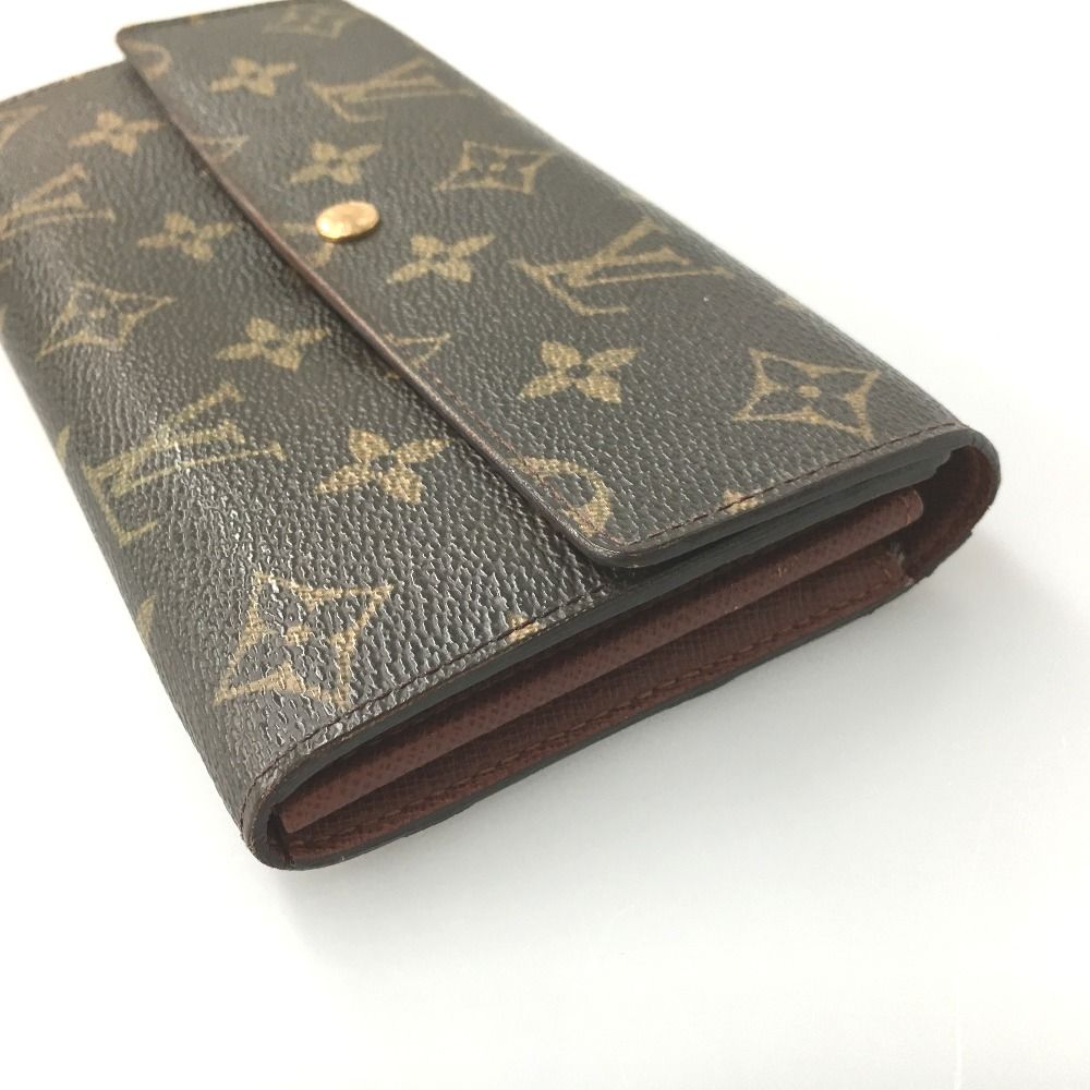 Louis Vuitton Monogram Pochette Portomone Credit Wallet Button Damaged M61726