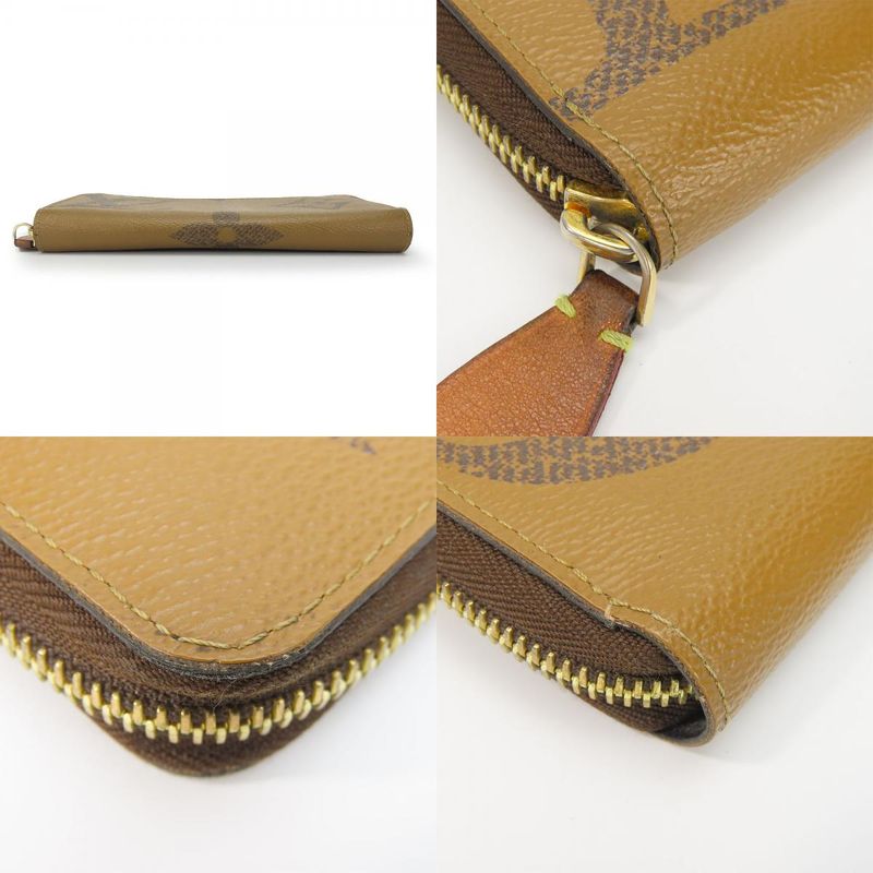 Louis Vuitton Long Wallet Zippy Wallet M69353 Monogram Reverse Brown Goldhardwar