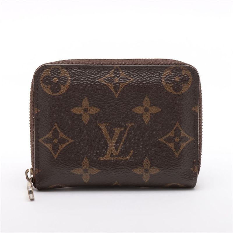 Louis Vuitton Monogram Zippy Coin Purse Zippy Wallet Round Zip Compact Wallet