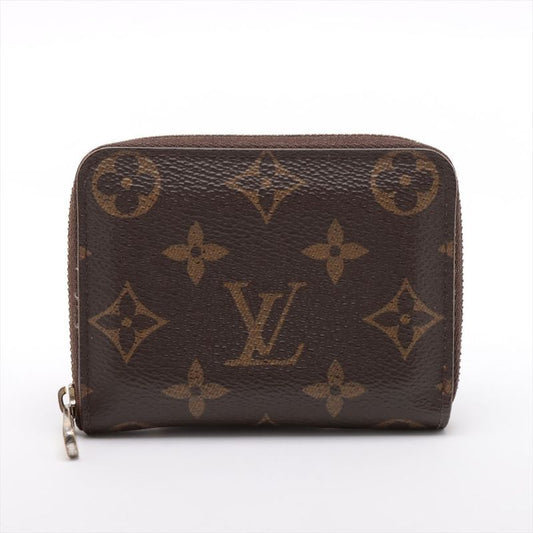 Louis Vuitton Monogram Zippy Coin Purse Zippy Wallet Round Zip Compact Wallet