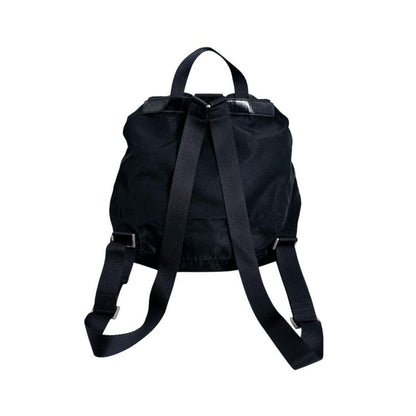 Prada Triangle Logo Backpack Daypack Prada Black