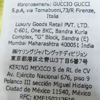 Gucci Adidas 697710 Lined Knitted Long Skirt Yellow Black With Garment Made In