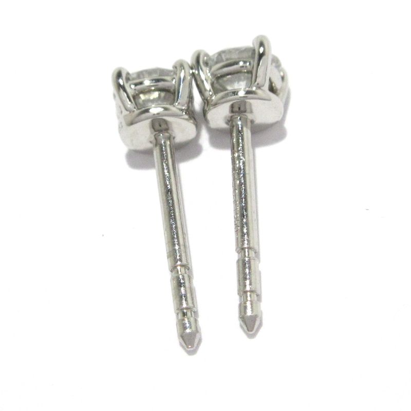 Tiffany & Co Earrings Solitaire Pt950 X Diamonds 2 Total Diamonds (1 Diamond