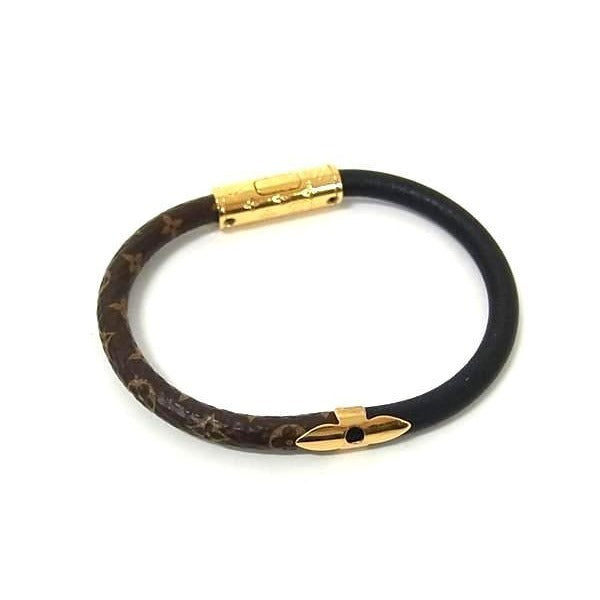 Louis Vuitton Bracelet Daily Confidential M6431 F Black Brown Leather