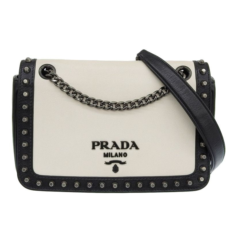 Prada Studded Chain Shoulder Bag