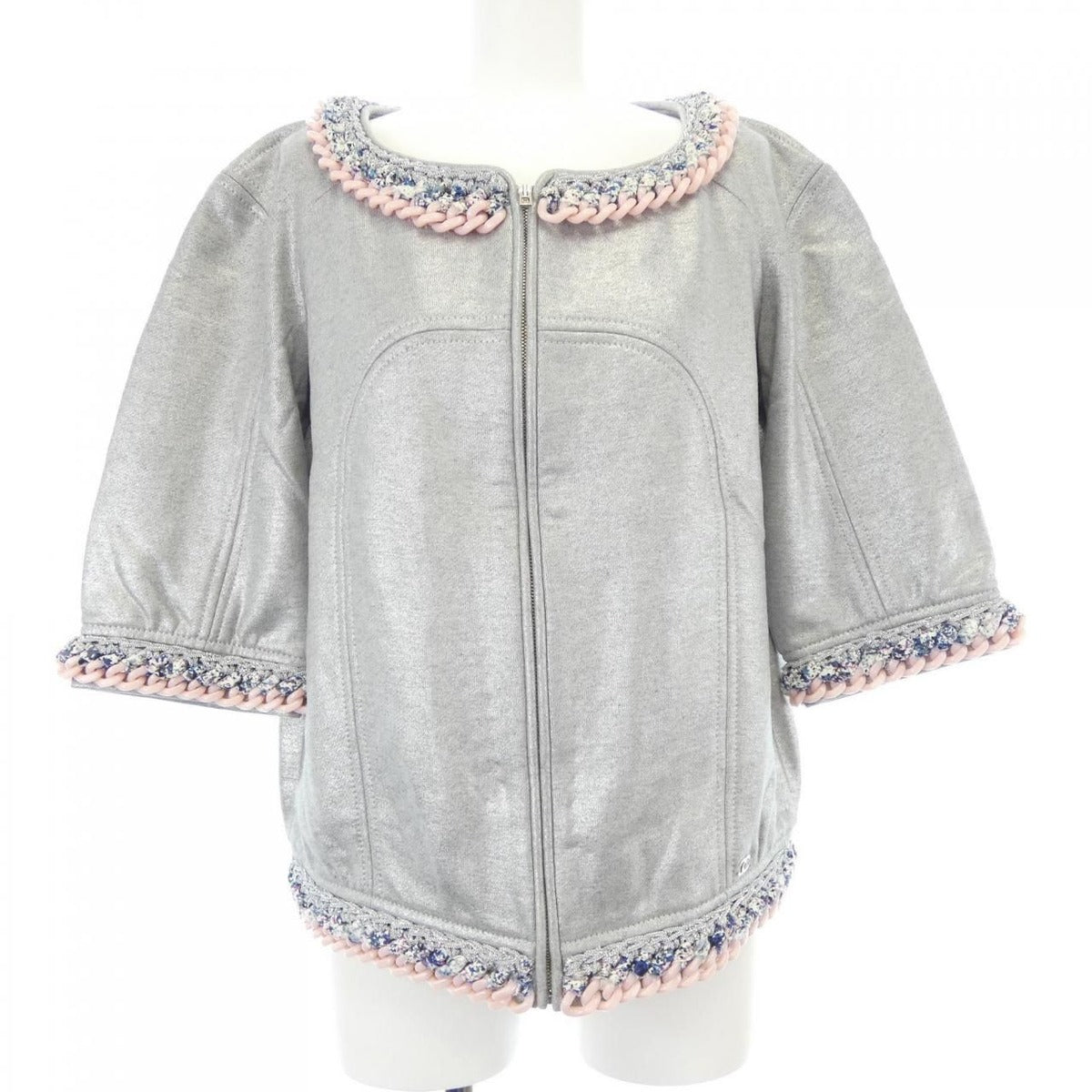 Chanel Jacket Silver 36