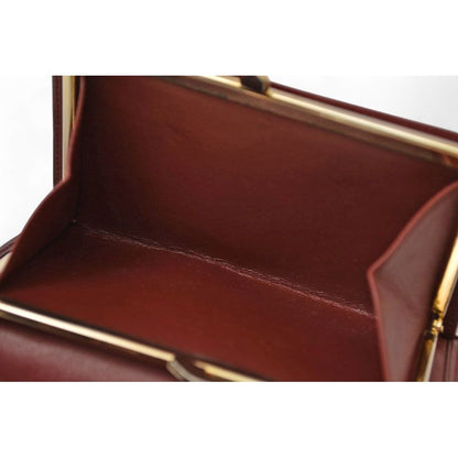 Cartier Folded Wallet Trifold Vintage Must de Cartier Bordeaux — view 11