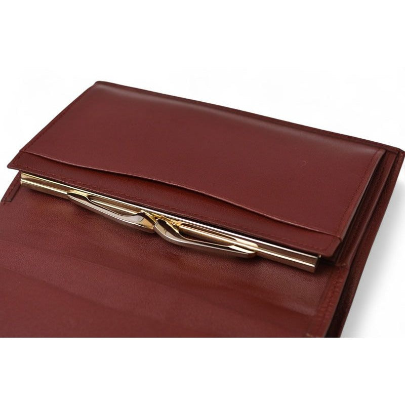 Cartier Folded Wallet Trifold Vintage Must de Cartier Bordeaux — view 12