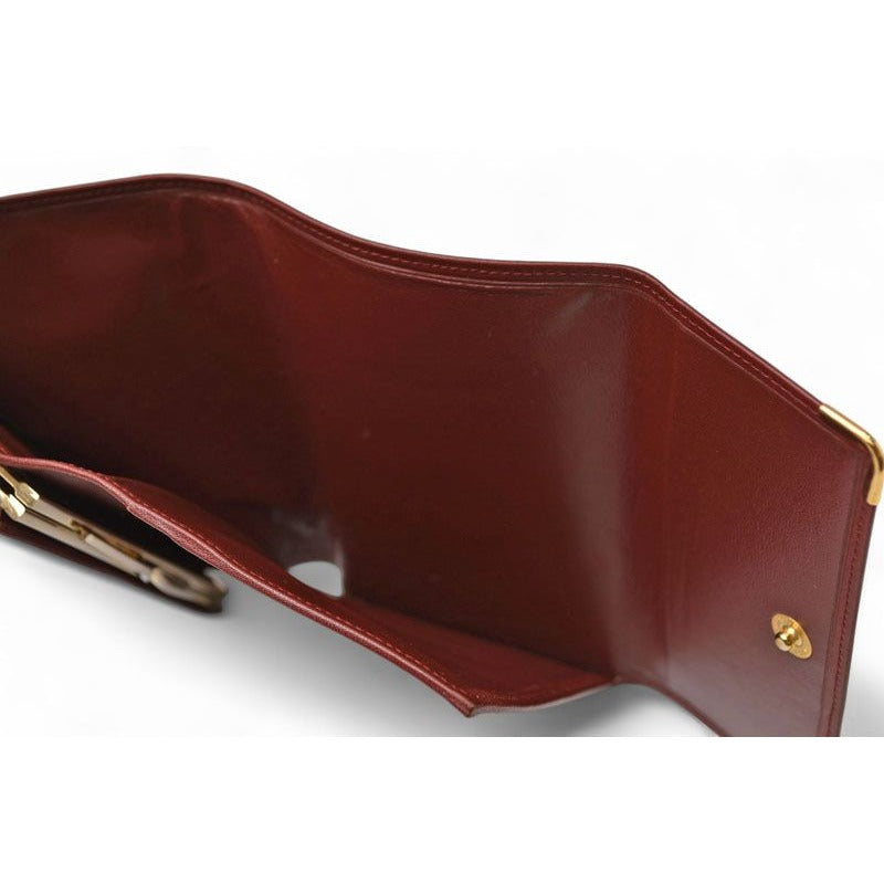 Cartier Folded Wallet Trifold Vintage Must de Cartier Bordeaux — view 14