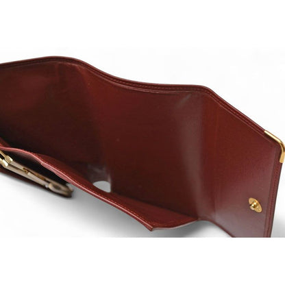 Cartier Folded Wallet Trifold Vintage Must de Cartier Bordeaux — view 14