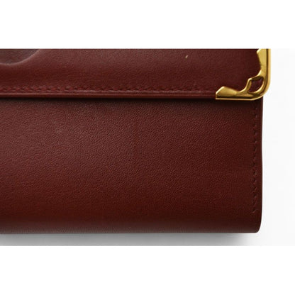 Cartier Folded Wallet Trifold Vintage Must de Cartier Bordeaux — view 4