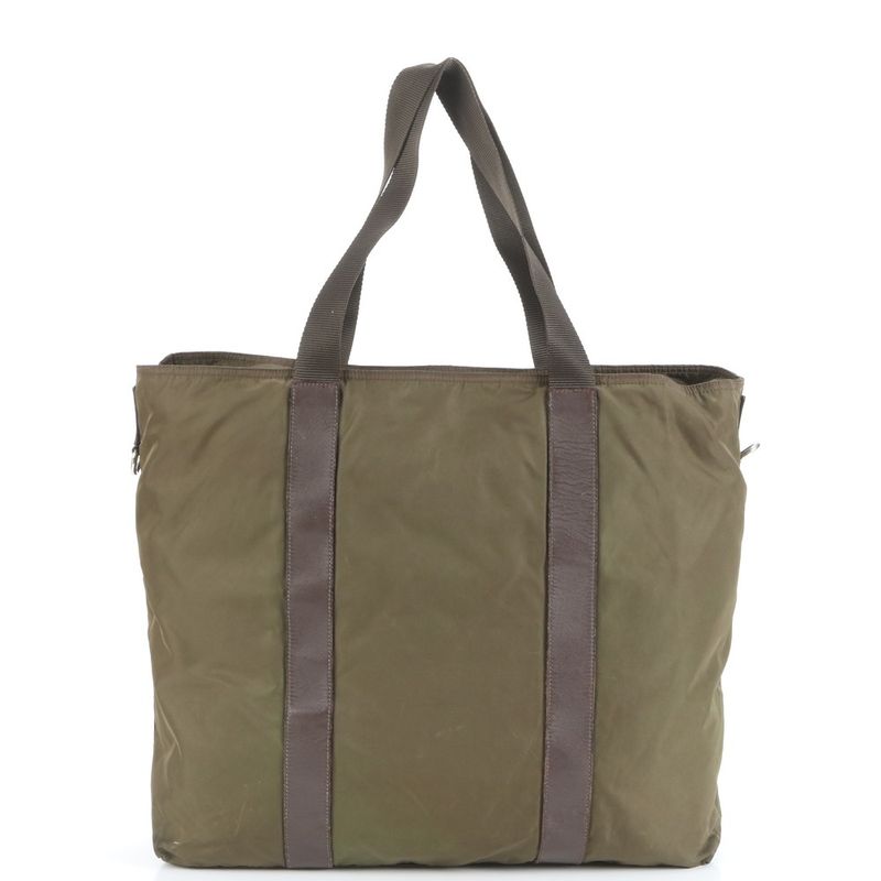 Prada Tessuto Nylon Triangle Logo Tote Bag Shoulder Business Commuter Document