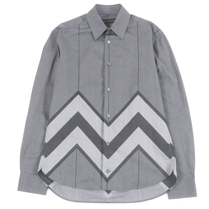 Louis Vuitton 100% Cotton Karakoram Long Sleeve Long Sleeve Shirt Grey XS Made