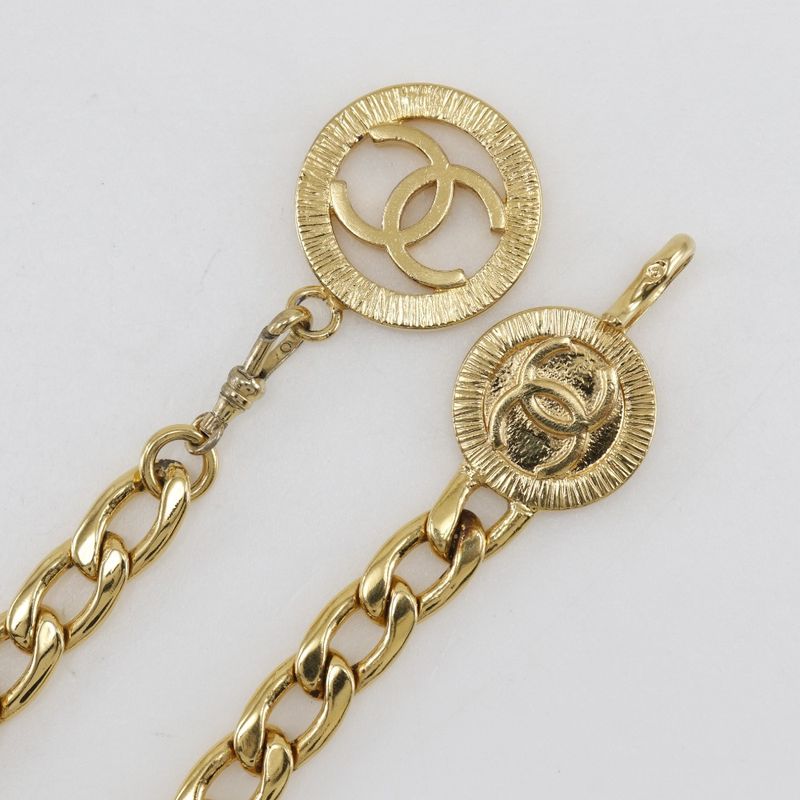 Chanel Chain Belt Coco Mark Vintage Gold Plated Ladies Belt