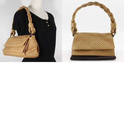 Bottega Veneta Bottega Veneta Intrecciato 145555 V0016 Calf Beige Women's