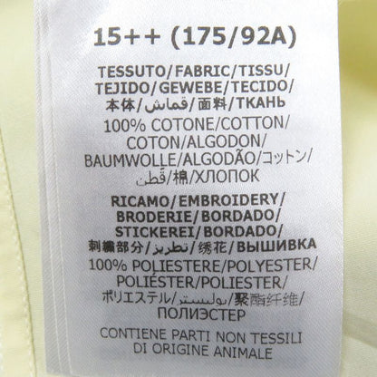 Gucci 659895 Logo Embroidery Long Sleeve Long Sleeve Shirt Light Yellow 15++